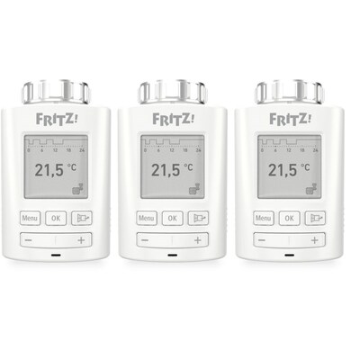 AVM FRITZ!DECT 301 smarte Heizkörperthermostate für AVM Fritz!Box, 3er Pack