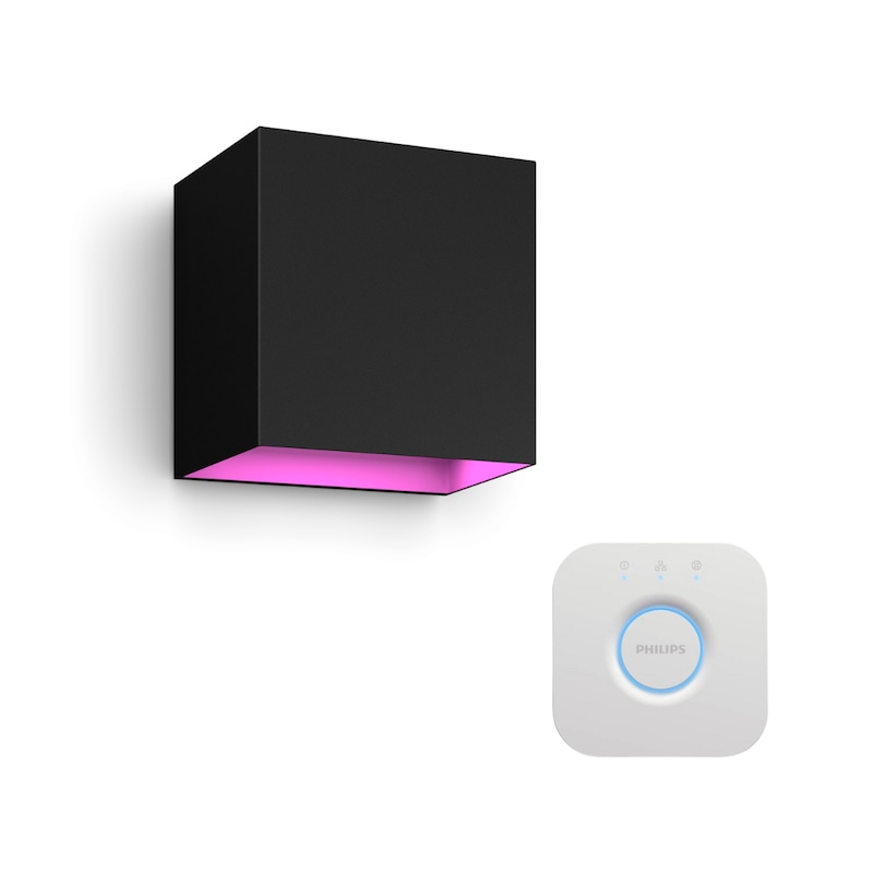 Philips Hue White & Color Ambiance Resonate Wandleuchte • einstrahlig + Bridge