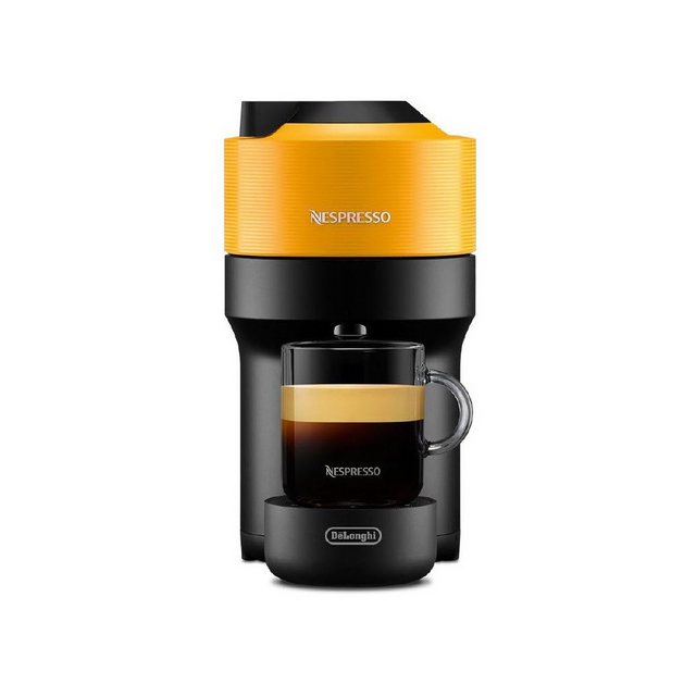 De’Longhi Kapselmaschine DeLonghi ENV 90.Y Nespresso Vertuo Pop Kapsel-Automat in Mango-Gelb., Kapsel, Espresso