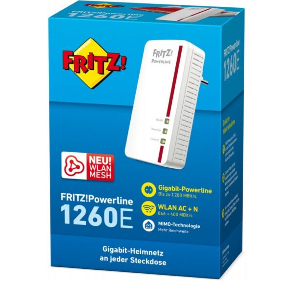 AVM AVM FRITZ!Powerline 1260E Powerline Adapter Netzwerk-Adapter Ethernet (RJ-45) zu Router – Bild 4