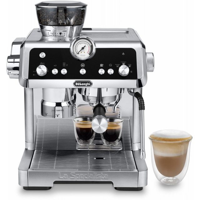 De’Longhi Siebträgermaschine DeLonghi EC9355.M La Specialista Prestigio Siebträgermaschine., Pumpdrucksystem, Pumpdrucksystem