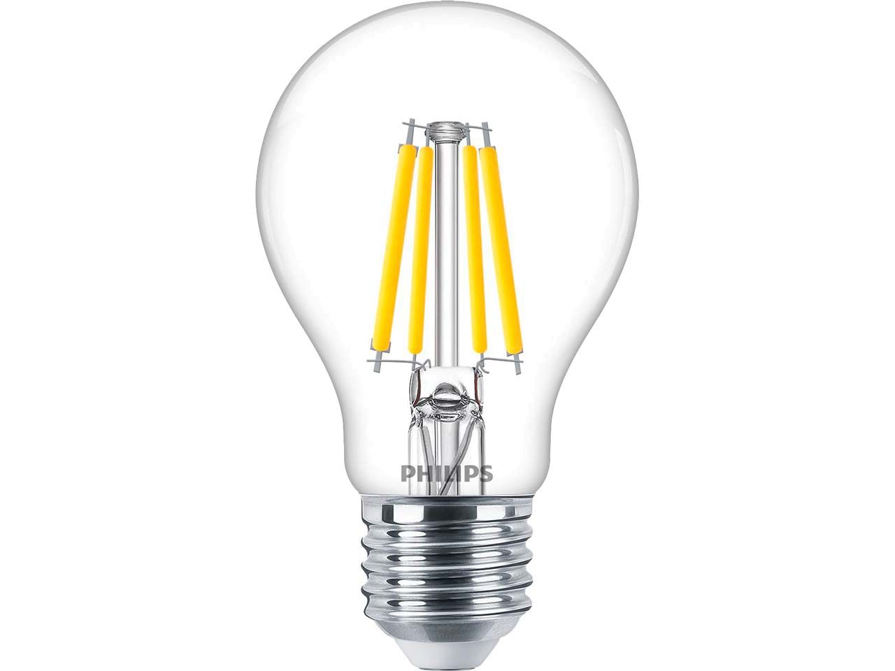 Philips LED-Lampe „Master Value A60“ 3,4 W, E27, 470 lm, 2.700 K, klar