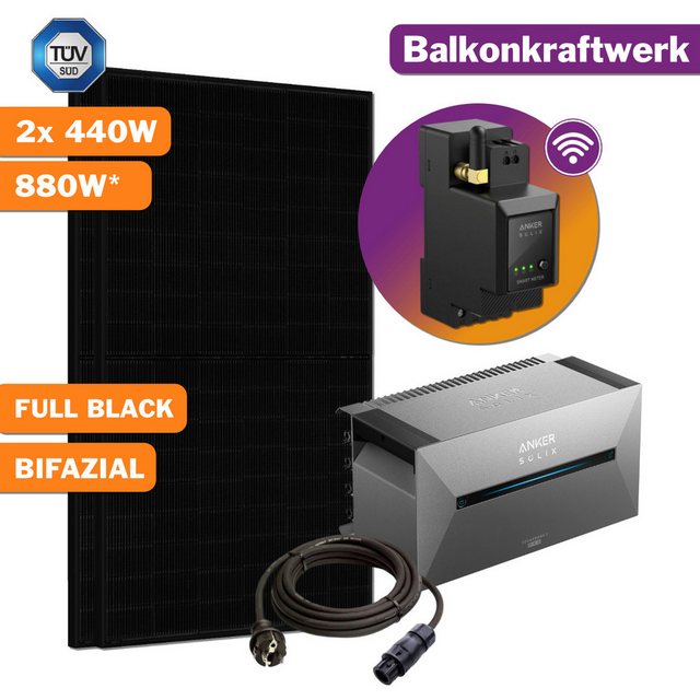 Balkonkraftwerke sind Photovoltaik-Anlagen die auf dem Balkon