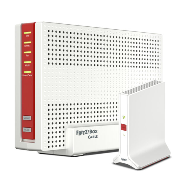 AVM FRITZ!Box 6690 Cable + FRITZ!Repeater 3000 AX Bundle mit WiFi 6 Router und WiFi 6 Repeater – Bild 2