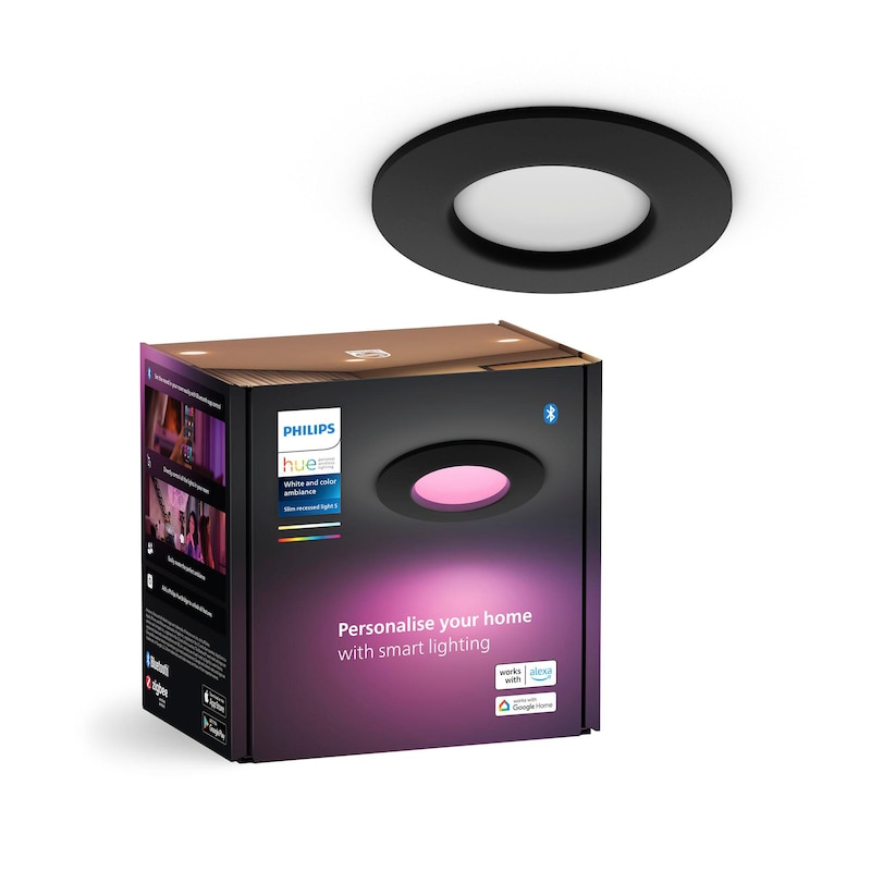 Philips Hue Slim Recessed Spot white 90mm 3er Pack