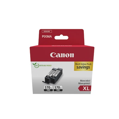 • Canon PGI-570XL Twin Pack (0318C010) Pigment-schwarz • Farbe: Pigment-Schwarz • Inhalt: je ca. 22 ml • Kompatibel zu: PIXMA MG5750