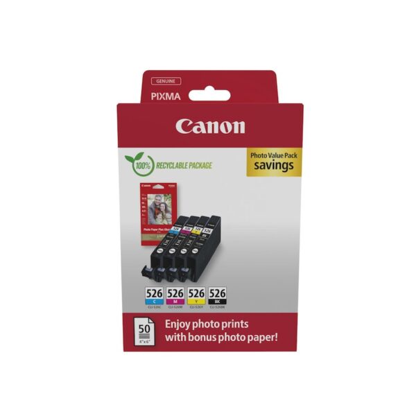 • Canon CLI526 Tintenpatronen Multipack (4540B019) • Farbe: Schwarz