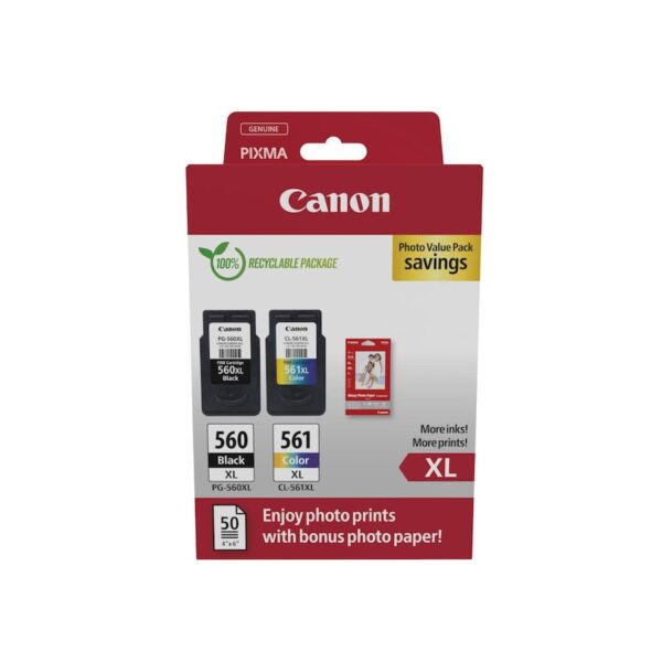 • Canon PG-560XL/CL-561XL Photo Value Pack (3712C008) • Farbe: Pigment-Schwarz