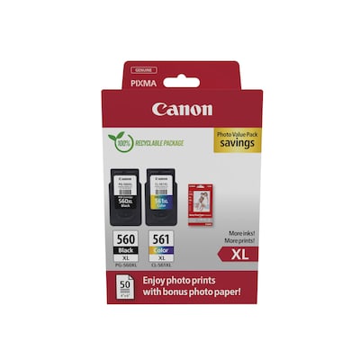 Canon PG-560XL/CL-561XL Photo Value Pack Tinte + Fotopapier 3712C008