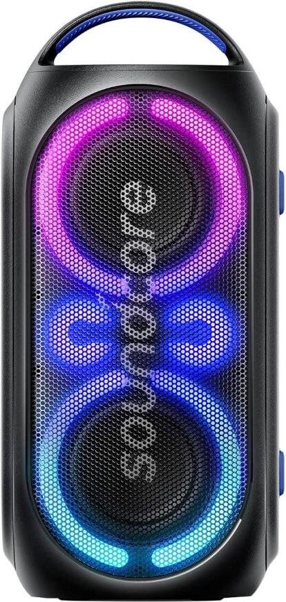 ANKER Soundcore Rave Mega – Party-Soundsystem – tragbar – kabellos – Bluetooth – App-gesteuert – 80 Watt – zweiweg – Schwarz (A3399G11)