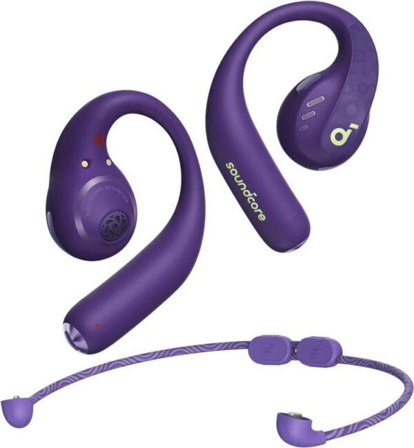 Soundcore AeroFit Pro - True Wireless-Kopfhörer mit Mikrofon - offenes Ohr - über dem Ohr angebracht - Bluetooth - Electric Purple (A3871GQ1)