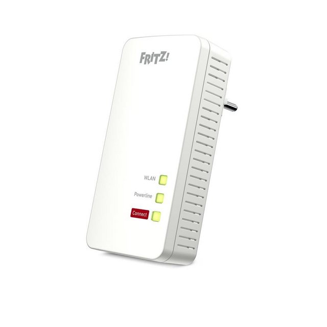 AVM FRITZ!Powerline 1260 (Single) Netzwerk-Adapter, Gigabit-Heimnetz und WLAN AC+N an jeder Steckdose