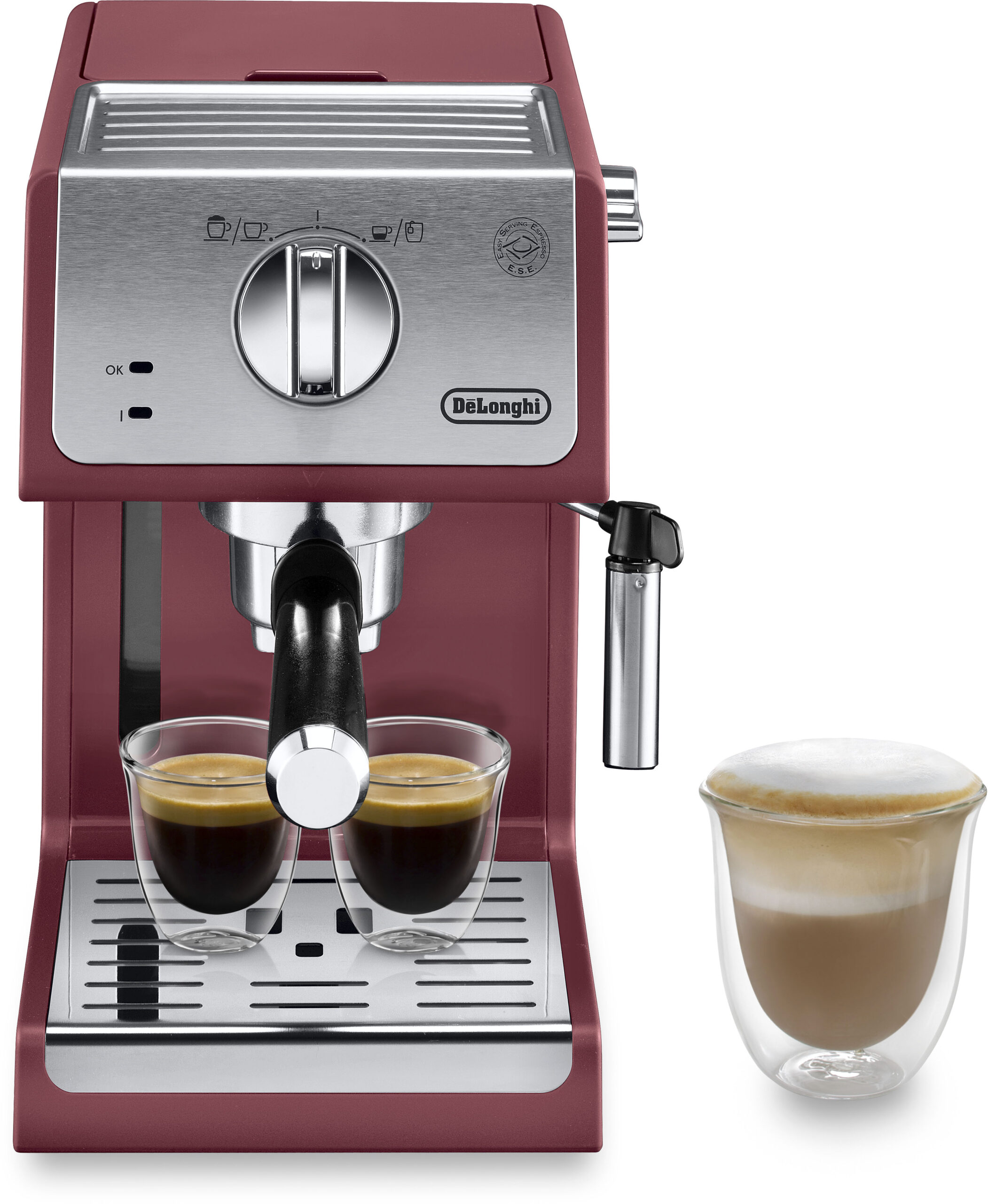 DeLonghi Espressomaschine „Active Line ECP 33.21.R“, Siebträger, 1100 Watt, 15 Bar