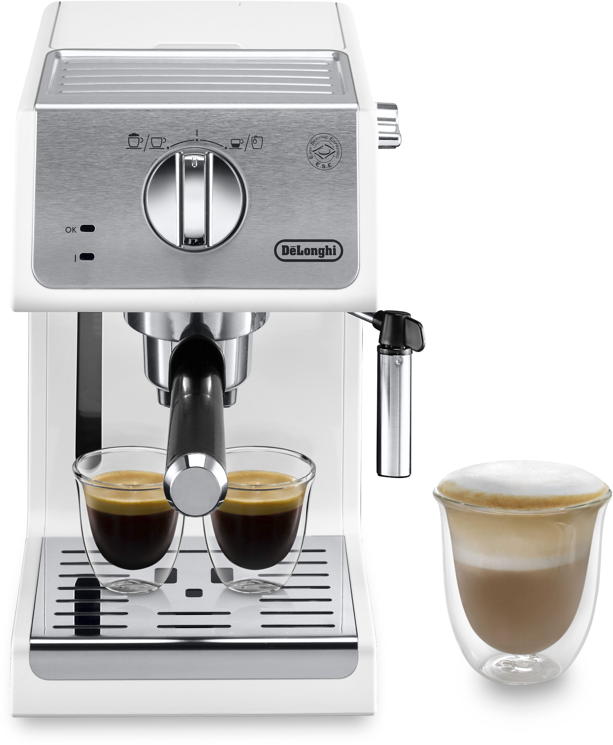 DeLonghi Espressomaschine „Active Line ECP 33.21.W“, Siebträger, 1100 Watt, 15 Bar