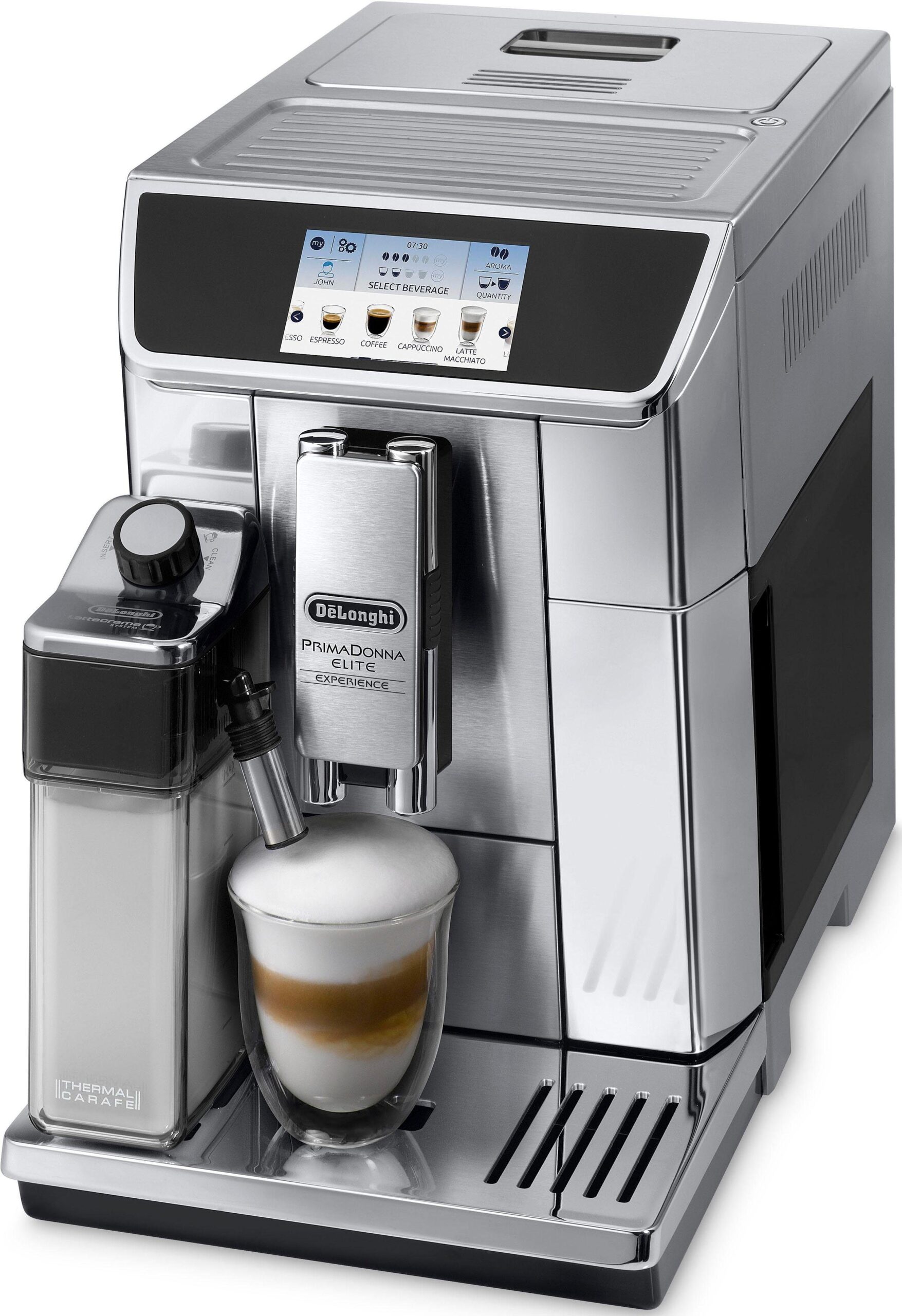 DeLonghi Kaffeevollautomat „PrimaDonna Elite Experience ECAM 656.85.MS“, auch für Kaltgetränkevariationen