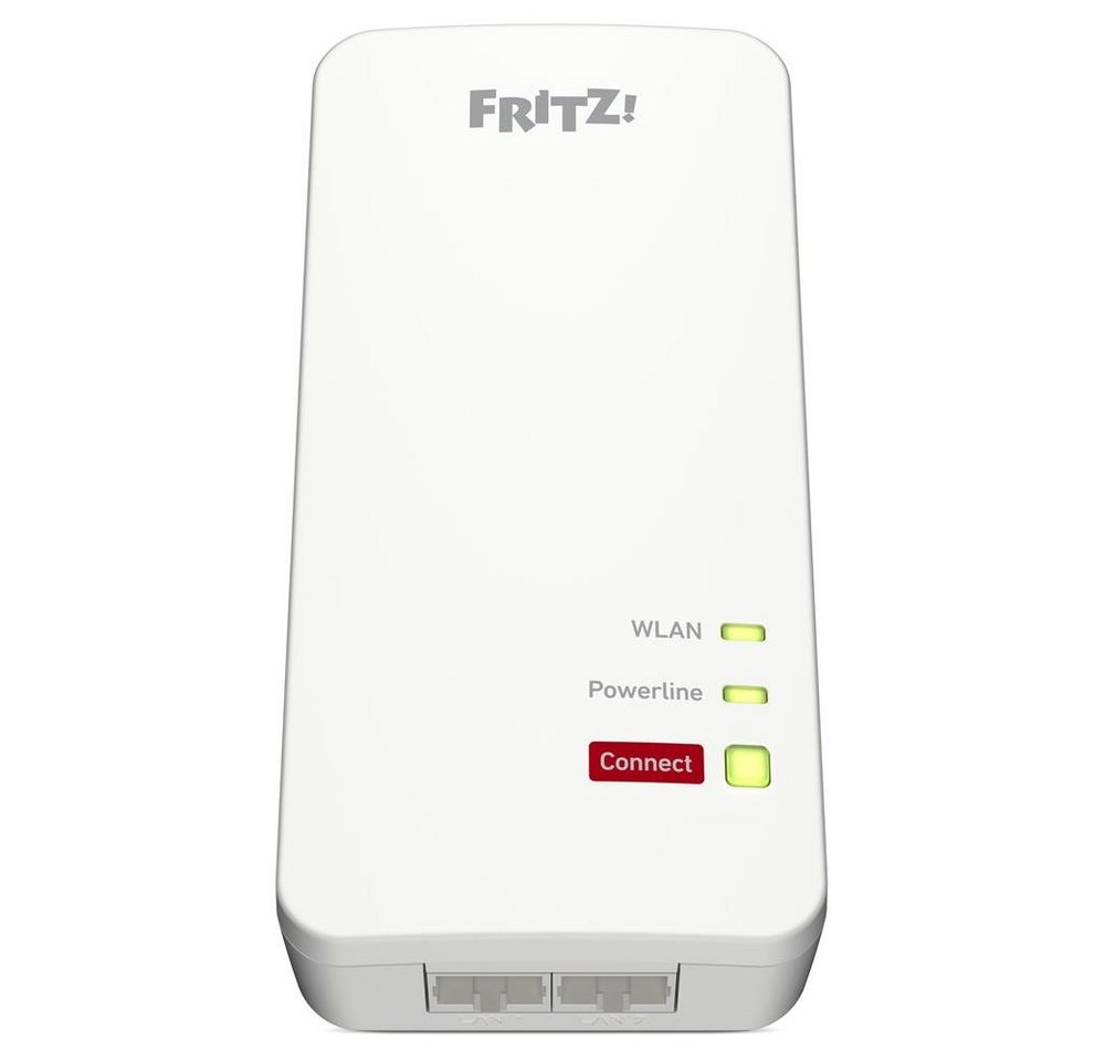 AVM FRITZ!Powerline 1240 AX WLAN Set Netzwerk-Adapter, Gigabit Powerline, Wi-Fi 6, energiesparend, weiß