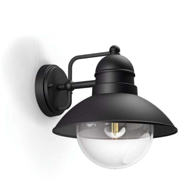 MyGardenlampe Schwarze Wandleuchte für den Außeneinsatz Schutzart IP44 Glühlampentyp