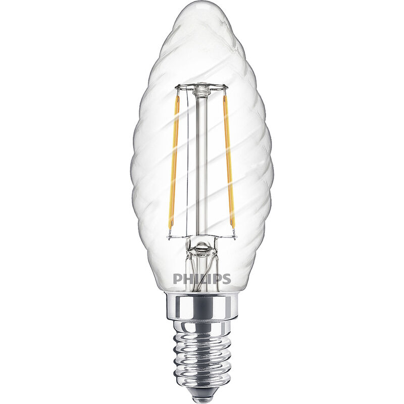 Überblick 2 W Warmweiß Lebensdauer circa: 15000 h Eigenschaften Ideal für Leuchten mit sichtbarem Leuchtmittel geeignet dank klarer Filament-Optik und ästhetischer Form Lieferumfang 1 Lampe