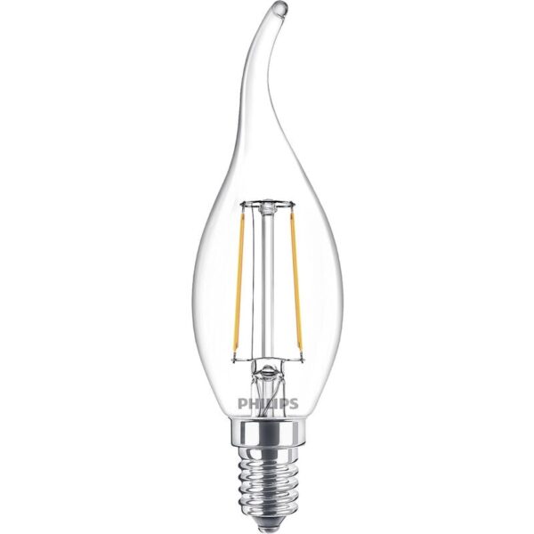 Überblick 2 W Warmweiß Lebensdauer circa: 15000 h Eigenschaften Ideal für Leuchten mit sichtbarem Leuchtmittel geeignet dank klarer Filament-Optik und ästhetischer Form Lieferumfang 1 Lampe