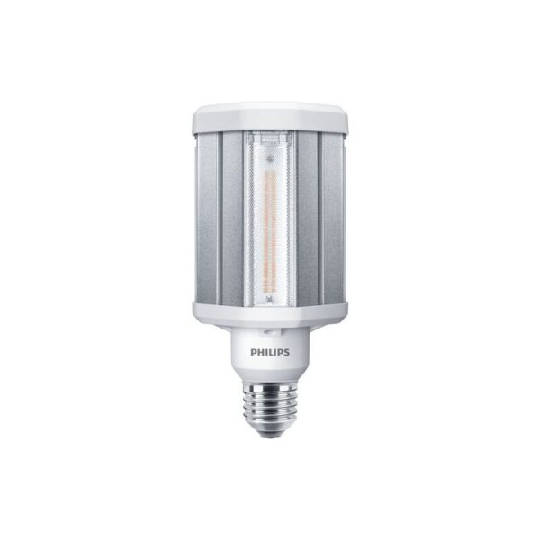 Die TForce LED HPL ND 57-42W E27 830 Lampe bietet eine einfache LED-Lösung mit schneller Amortisation zur Ersetzung von Hochdruckentladungslampen (HID). Diese Lampen bieten die Vorteile der Energieeffizienz und der langen Lebensdauer von LED zur HID-Ersatz