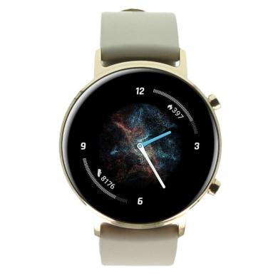 Huawei Watch GT2 42mm Sport gold mit Sportarmband frosty white gold