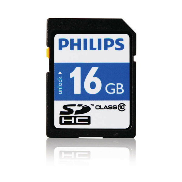 xlyne Philips FM016SD45B Class 10 16GB SD Karte schwarz