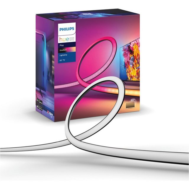 Philips Hue play gradient lightstrip/65 Smarter LED-Lichtstreifen, Kompakt und leicht