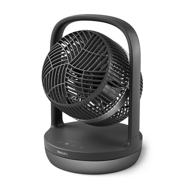 Philips Tischventilator CX3050/01 Serie 3000, mit extrem leiser SilentWings-Technologie, 19 dB, mit 180°-Neigung, 12-Stunden-Timer, für Schlafzimmer, Haus & Büro