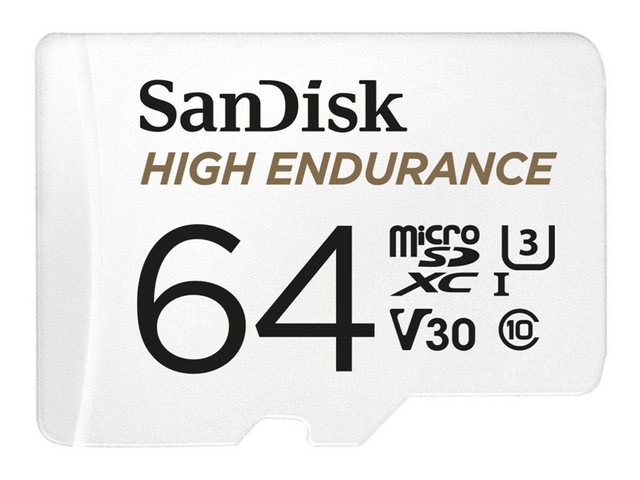 Mit einer Aufnahmeleistung von bis zu 20.000 Stunden können Sie bei der SanDisk microSD-Karte für Langzeitvideoaufnahmen sicher sein