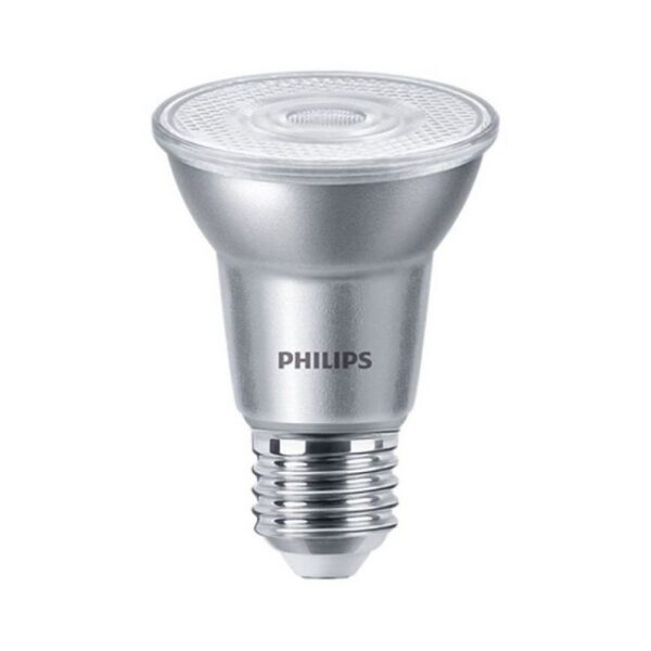 Hersteller: Philips EAN: 8718699768508 Herstellernummer: 9290023382 Eigenschaften: Sockel: E27 Spannung: 230V Wattleistung: 6 W Vergleichbar mit einer Glühlampe: 50 W Lichtleistung: 540 lm Farbe: Neutralweiß Farbtemperatur: 4000K Lebensdauer der Lampe: 25.000h Anzahl der Schaltzyklen: 50.000 Abstrahlwinkel: 25° Color Rendering Index (CRI): 80 Dimmbar: Ja Energieeffizienzklasse: F Energieverbrauch:  6 kWh pro 1.000 Std. Abmessungen Höhe:  87 mm Breite:  68 mm