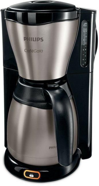 Philips HD7548 Café Gaia Filterkaffeemaschine - Schwarz/Edelstahl &amp