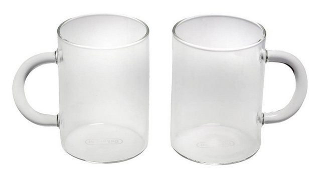 De’Longhi Gläser-Set DeLonghi AS00001755 Kaffeegläser/Tassen, Borosilikatglas, Spülmaschine