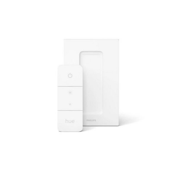 Der Philips Hue-Dimmschalter ist ein batteriebetriebener Dimmer für das Philips Hue-System. Verbinden Sie ihn mit Ihrer Philips Hue-Bridge