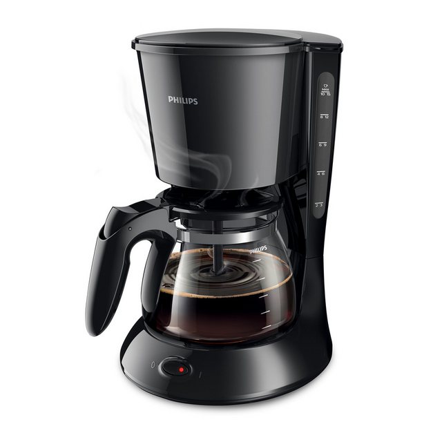 Die Philips Daily Collection Kaffeemaschine HD7461/20 bereitet leckeren Kaffee mit einem gleichmäßigen Aroma zu. Durch eine Düse lässt sie den Kaffee zirkulieren und sieht damit für einen optimalen Geschmack - von der ersten bis zur letzten Tasse. Dank Tropf-Stopp kann der Kaffee auch eingeschenkt werden