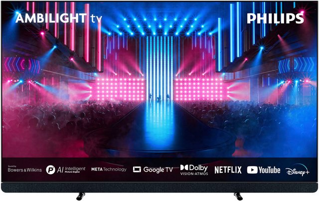 Philips 77OLED909/12 OLED-Fernseher (194 cm/77 Zoll, 4K Ultra HD, Google TV, Smart-TV)