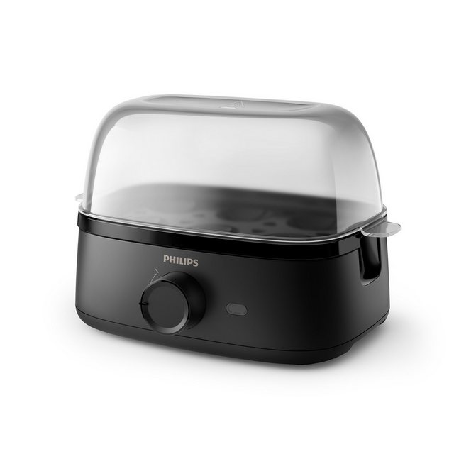 Mit dem hochwertig verarbeiteten Philips Egg Cooker 3000 Series Eierkocher HD9137/90 lassen sich perfekte Eier kochen - ob weich