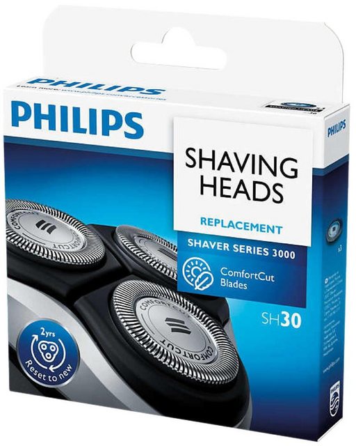 Philips Ersatzscherköpfe PHILIPS SH30/50 Scherköpfe (Series-3000, S3, Series-1000, SW3700, S1)