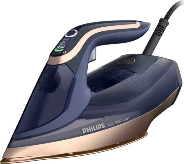 Schnell faltenfreie Kleidung ermöglicht das Philips Dampfbügeleisen DST8050/20 mit einem konstanten Dampfstoß von 85 g/min und 3.000 W leistung. Durch seinen starken Turbodampf von 260g werden selbst hartnäckige Falten spiegelglatt und direkt entfernt. Dank des Vertikaldampfs können Sie das Bügeleiesen auch zum Steamer umfunktionieren und Kleidung hängend bügeln - ganz ohne Brett. Die superglatte SteamGlide Elite-Bügelsohle ist langlebig