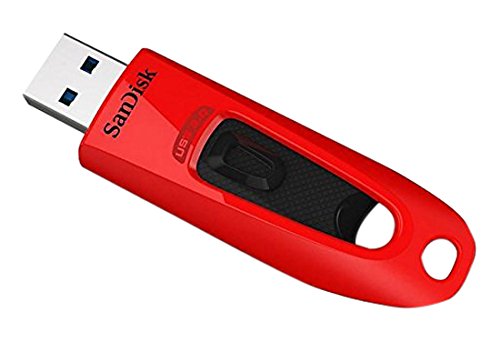 SanDisk Ultra – USB-Flash-Laufwerk – 64GB – USB3.0- Ultra Rot (SDCZ48-064G-U46R)