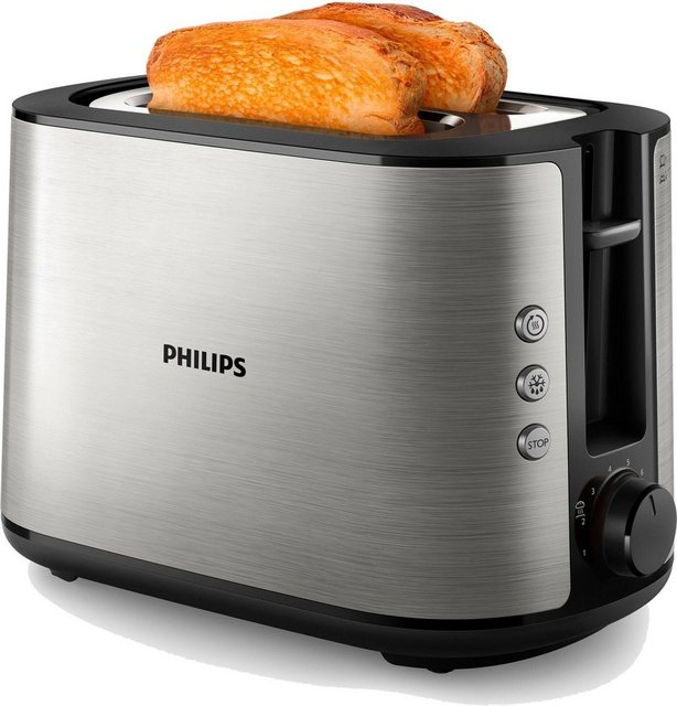 Für ein leckeres Frühstück: Der Philips Viva Collection Toaster HD2650/90 lässt sich zum Aufbacken von Croissants