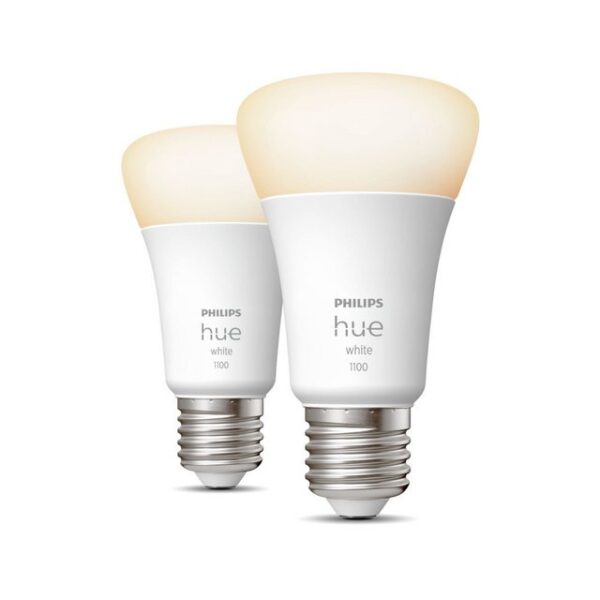 Philips HueLED LampeWhite E27Angenehmes weißes LichtSofortige Steuerung per BluetoothSteuerung mit App oder Sprache*Nutze weitere Funktionen mit der Hue Bridge (optional erhältlich)