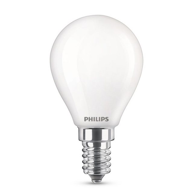 Philips LED-Leuchtmittel Philips LED E14 G45 Tropfen 4,3W = 40W 470lm 230V Kaltweiß 4000K, E14, Kaltweiß