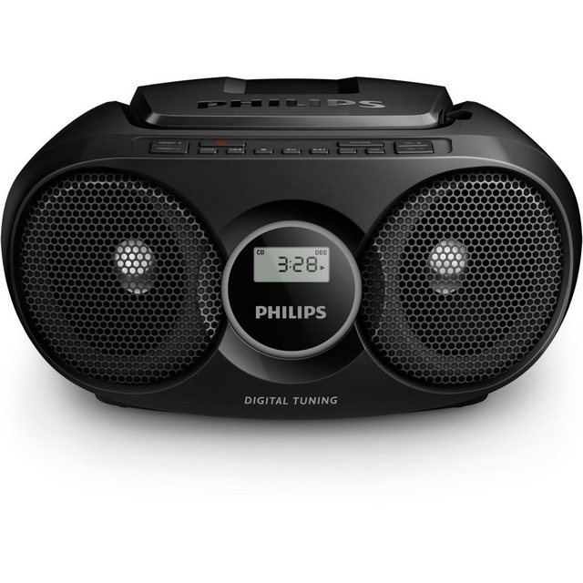 Philips AZ215B schwarz Radiorekorder mit CD-Spieler CD-Radiorecorder