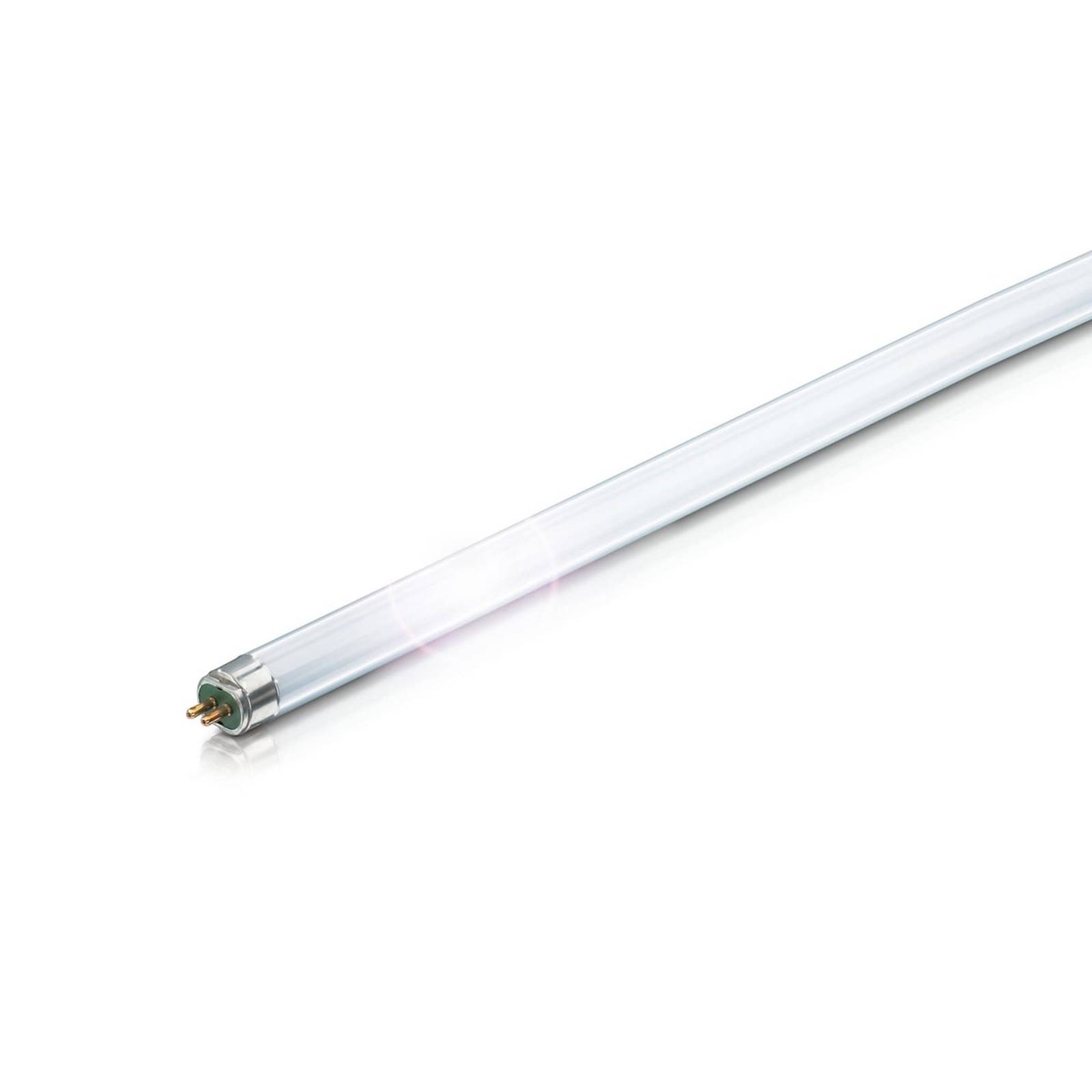 G5 T5 Leuchtstofflampe PHILIPS MASTER TL5 HE Vorteile - Höherer Wirkungsgrad als 26 mm-Leuchtstofflampen durch Optimierung des Lichtstroms bei 35°C - Ermöglichen weitere Systemminiaturisierung und maximale Freiheit im Leuchtendesign durch nur 16 mm Durchmesser - Nahezu konstanter Lichtstrom über die Lebensdauer - Maximaler Lichtstrom bei 35°C - Super 80 Lichtfarben (3-Banden-Leuchtstoff) - Speziell entwickelt für den Betrieb mit EVGs - Zündsicher von -15° bis +50°C - Nahezu konstanter Lichtstrom über die Lebensdauer - Gute Farbwiedergabestufe 1B (Ra80) - Besonders Umweltfreundlich durch geringen Quecksilbergehalt - Erhältlich in 14W