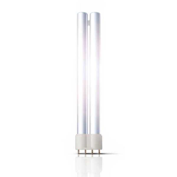 2G11 18W - 80W Kompaktleuchtstofflampe Master PL-L 4 Pin - Markenfabrikat PHILIPS Vorteile - Besonders lange Lebensdauer - Mehr Licht bei hohen Temperaturen in der Leuchte durch Philips Brückentechnologie Merkmale - Dimmbar bis 10% an geeignetem elektronischen Vorschaltgerät - Gute Farbwiedergabe Anwendung - Sehr gut geeignet für flache Leuchten