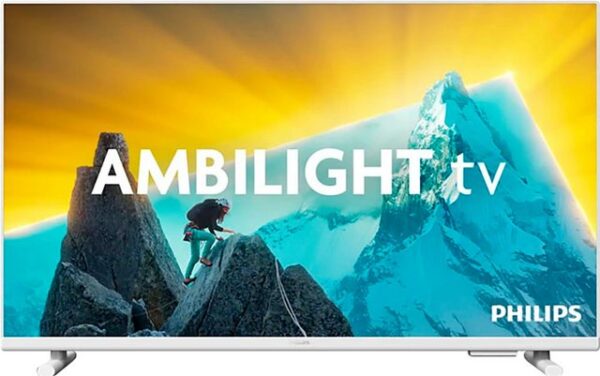 Dieser weiße Ambilight TV ist zwar klein