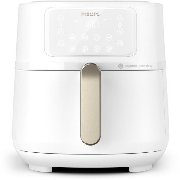 Die perfekte Wahl für gesunde Mahlzeiten im Alltag ist der Philips Series 5000 Airfryer Connected Airfryer XXL HD9285. Durch die Rapid Air Technologie ermöglicht er ein gesundes Frittieren und verwendet heiße Luft für die Zubereitung der Speisen. Ausgestattet mit 16 verschiedenen Kochfunktionen