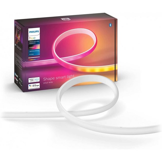 Philips Hue LED Stripe White & Color Ambiance Gradient Lightstrip – LED-Streifen – weiß