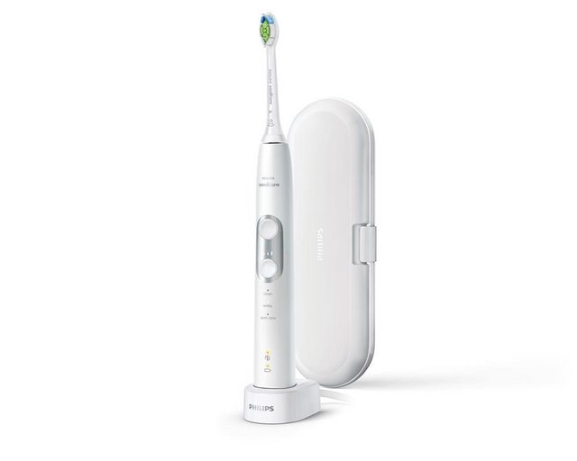 Philips Elektrische Zahnbürste Philips Schallzahnbürste ProtectiveClean 6100 HX6877/28 (3 Putzprog…