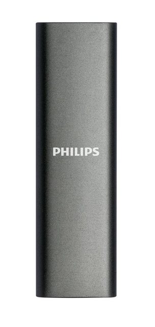 Philips FM50SS030P/00 externe SSD (500GB) SATA“ 540 MB/S Lesegeschwindigkeit, 520 MB/S Schreibgeschwindigkeit, Space Grey, Aluminium, Ultra Speed USB-C 3.2